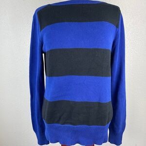 Lauren Ralph Lauren Blue & Black Sweater EUC